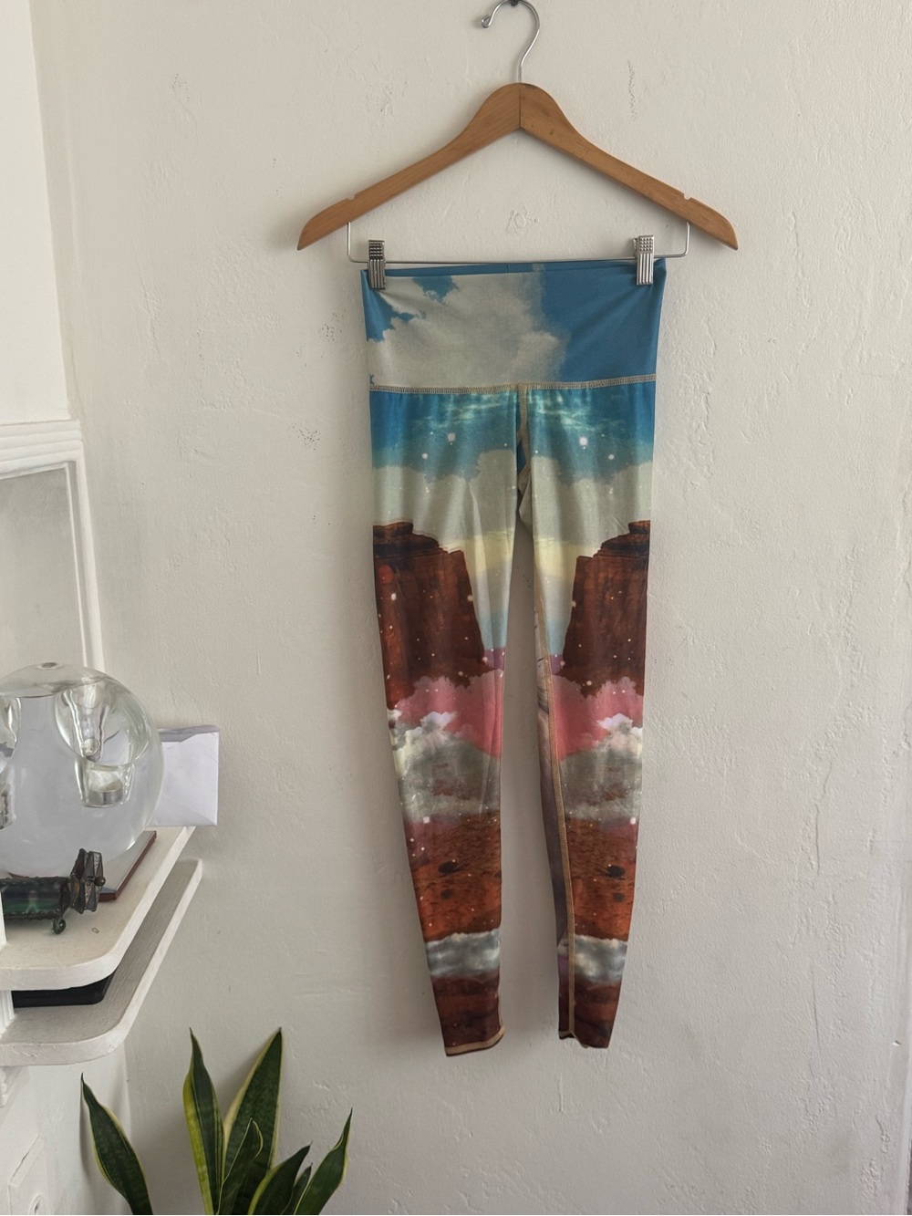 Teeki Desert Print Leggings with Unicorn Print